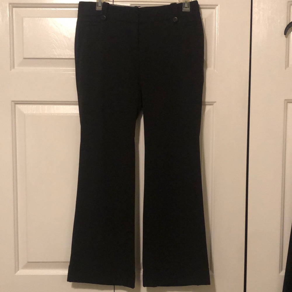 Ann Taylor Loft “Marisa” tailored black pants, size 4P